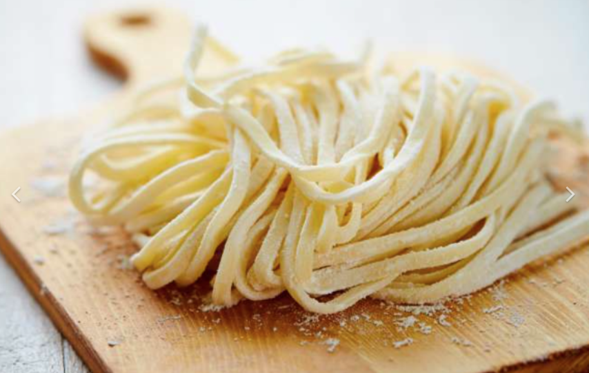 Handmade Fettuccine Pasta and Sauce