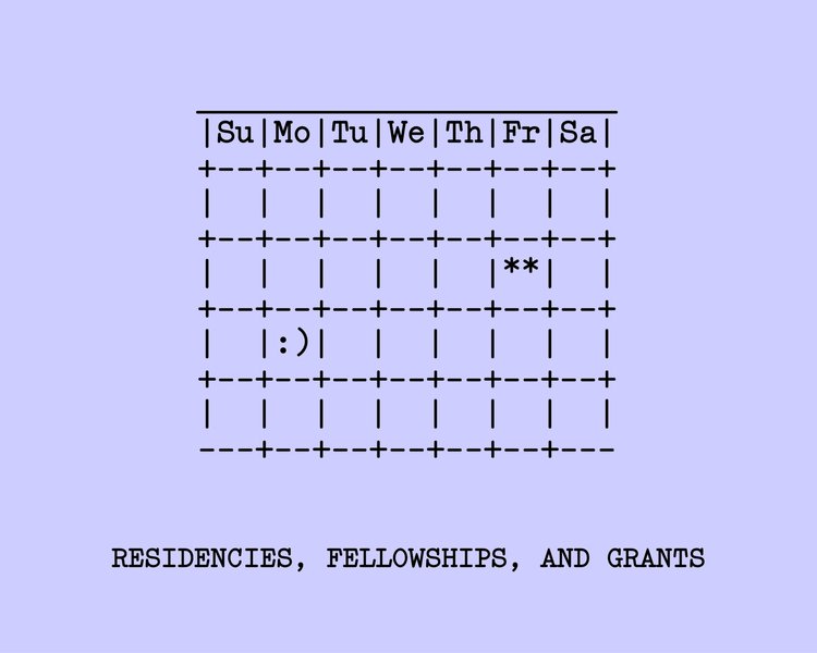 Applying for Residencies, Fellowships and Small Grants