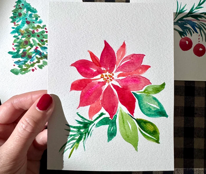 Holiday Botanicals - Watercolor Workshop for Improving Beginners