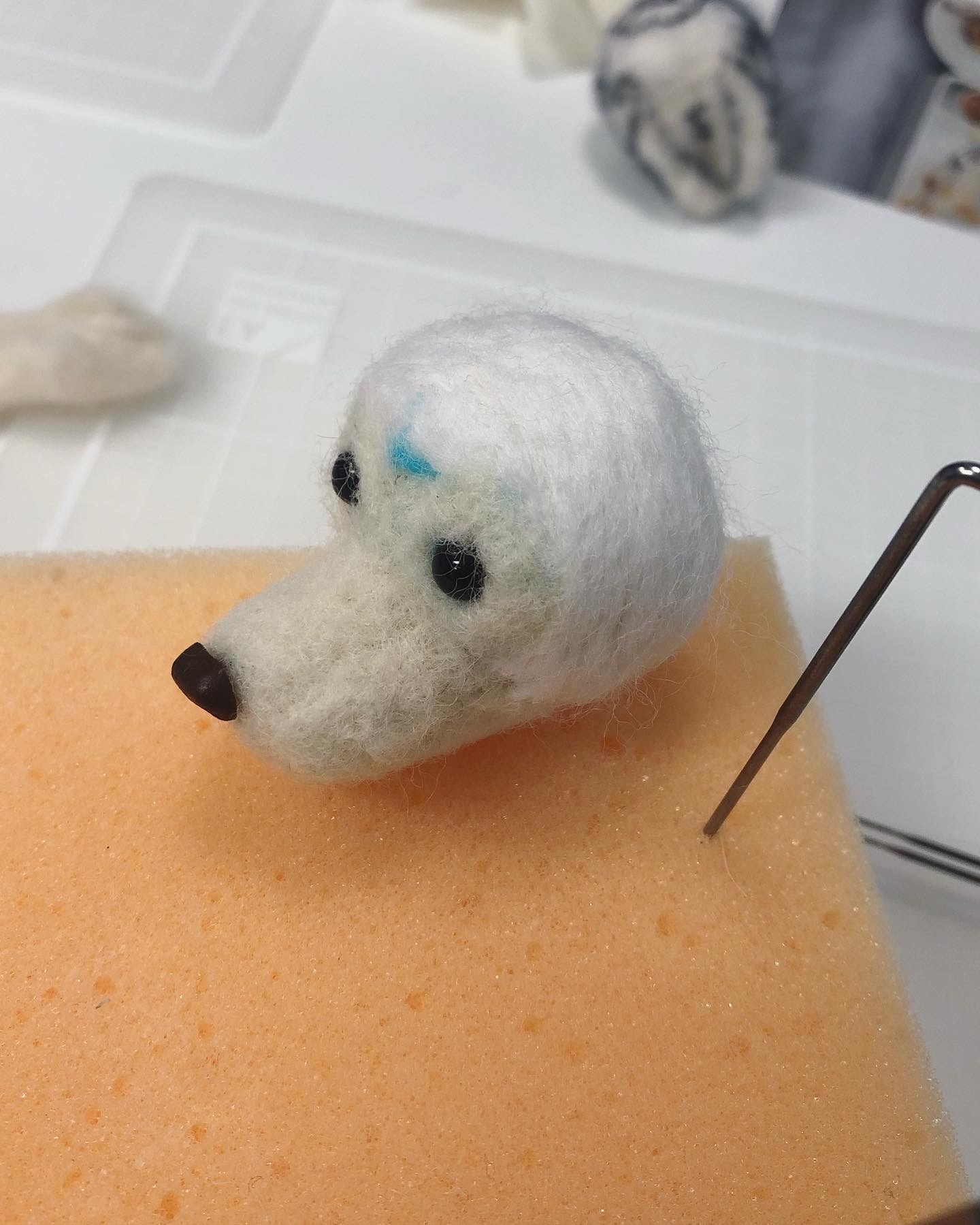Needle felted Dog Portrait Keyring - Preset breed