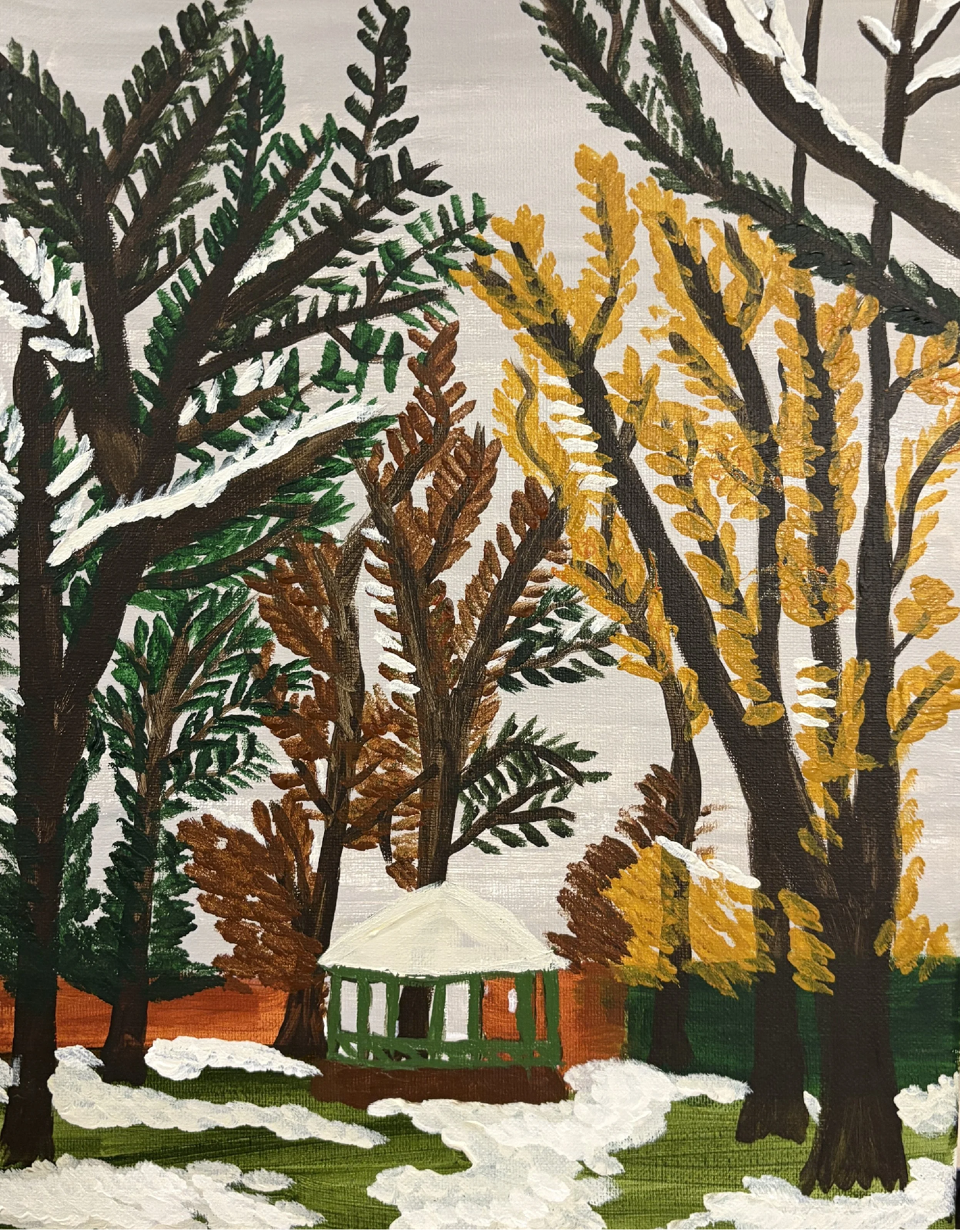 Let's Paint a Simple Winter Landscape!