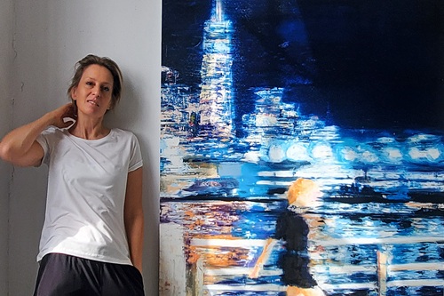 New York Inspired Oil Painting