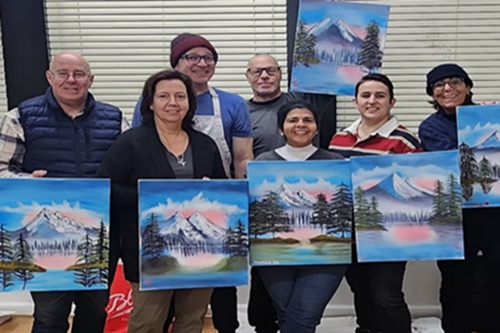 Bob Ross-Style Painting Workshop
