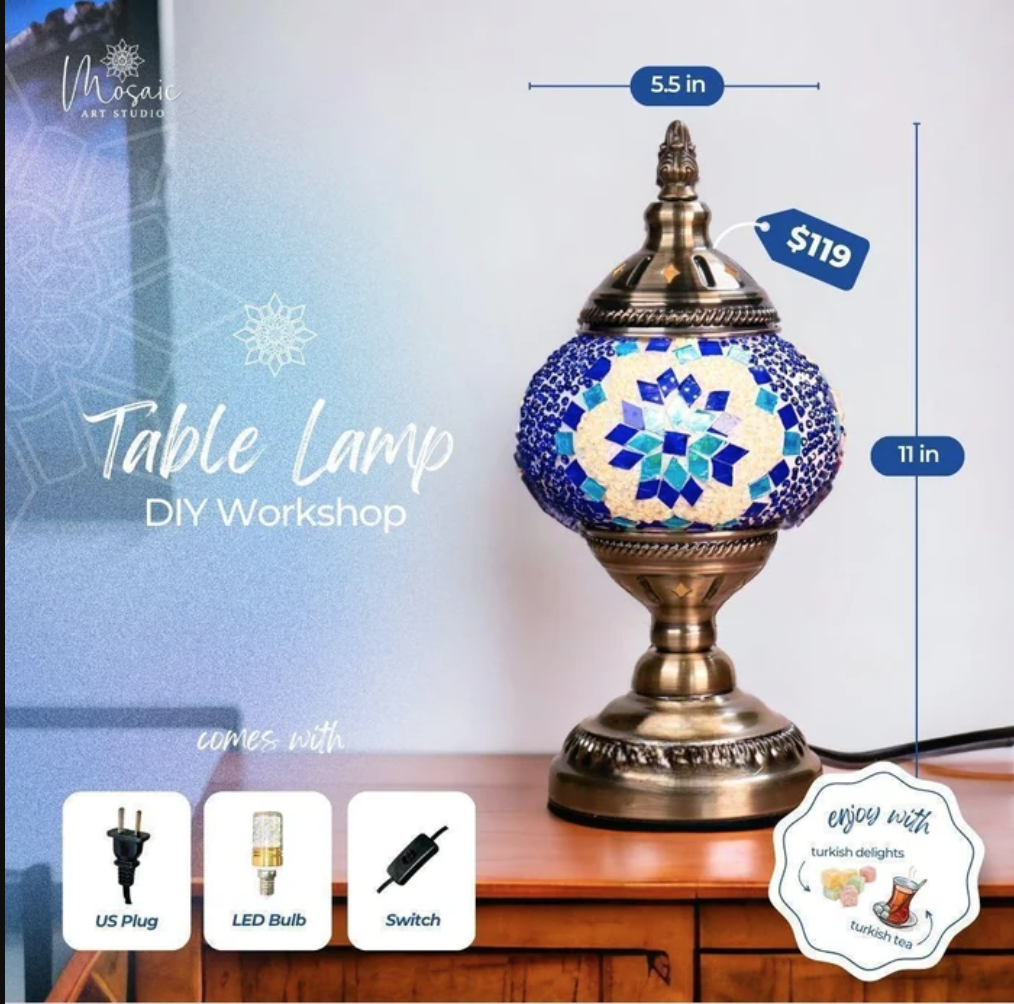 Mosaic Workshop - Table Lamp (Manhattan)