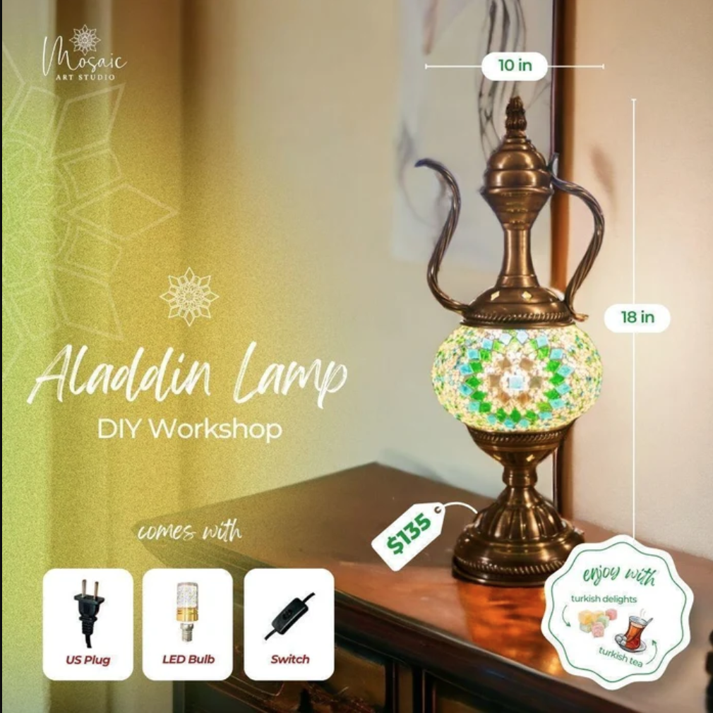 Mosaic Workshop - Aladdin Lamp (Manhattan)