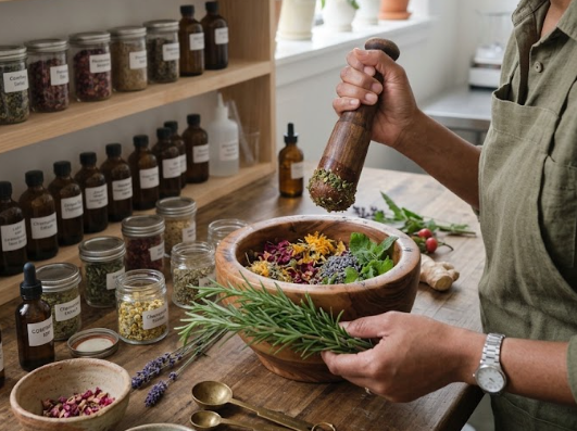 Botanical Ingredients in Skincare Formulation