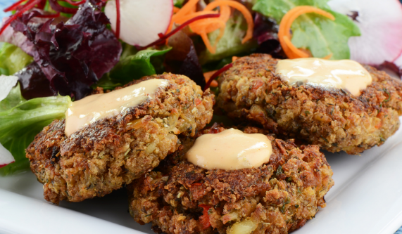 Crab Cakes and Risotto