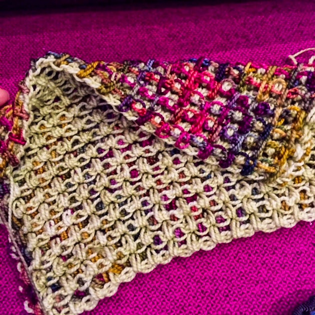 Tunisian crochet simple stitch increase, decrease, cast on, and bind off 