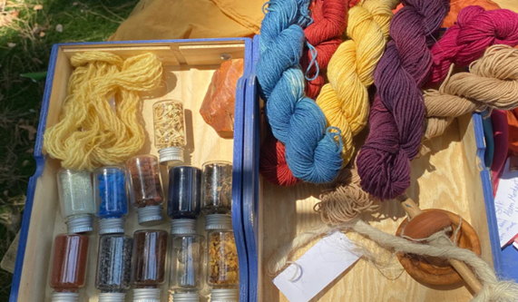 Natural Dyeing Workshop: Mini Skein Rainbow & Shibori Indigo
