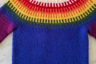 Fair Isle Baby Sweater