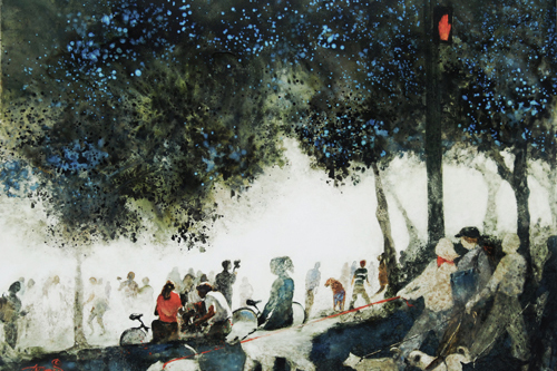 Chicago Winter Watercolor