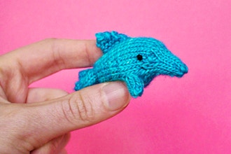 Knit Teeny Tiny Dolphins