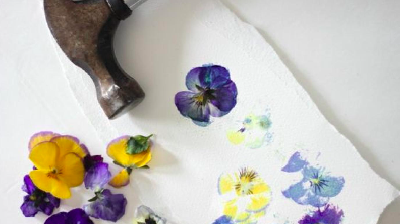 Pressed Flower Textile Design