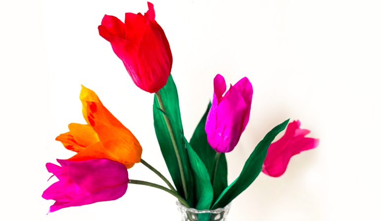Crepe Paper Tulips