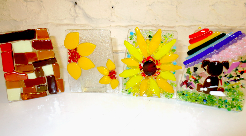 Fused Glass Votive Panels