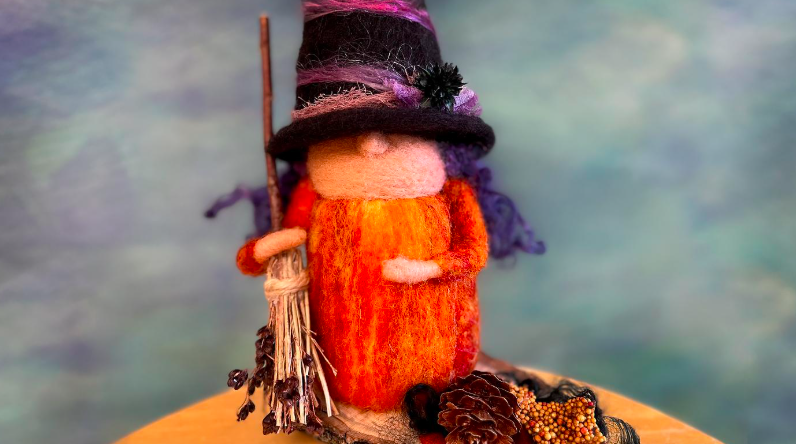 Needle Felted Witch