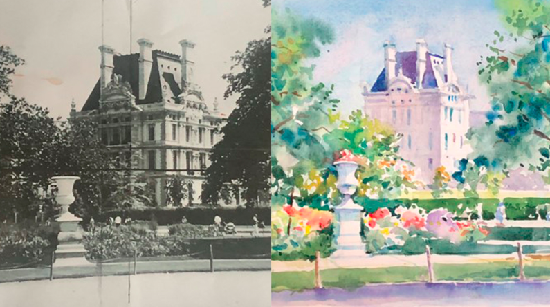 Vivid Watercolors from Black and White Photos