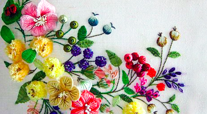 3D Embroidery: Texture, Beading, and Design