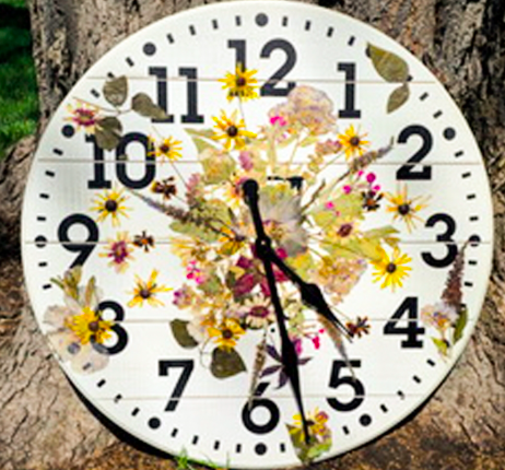 Pressed Floral Wall-Clock Workshop