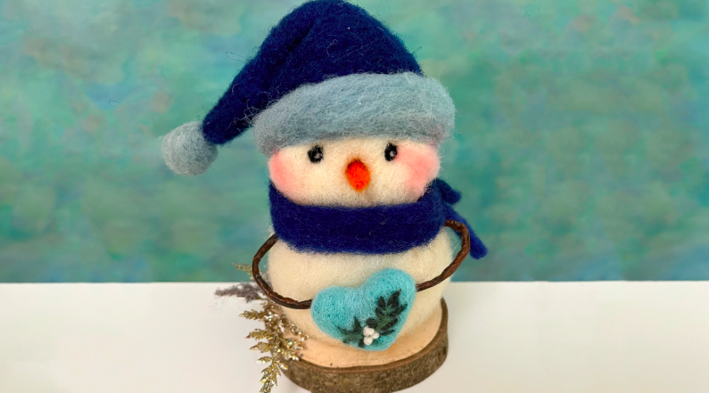 Fuzzy Felt Snowman