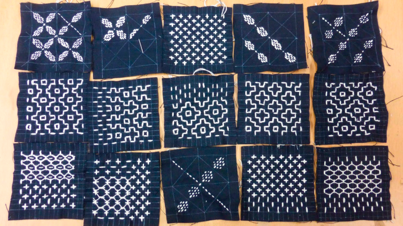 Hand-stitched Holiday Furoshiki Gift Wrap