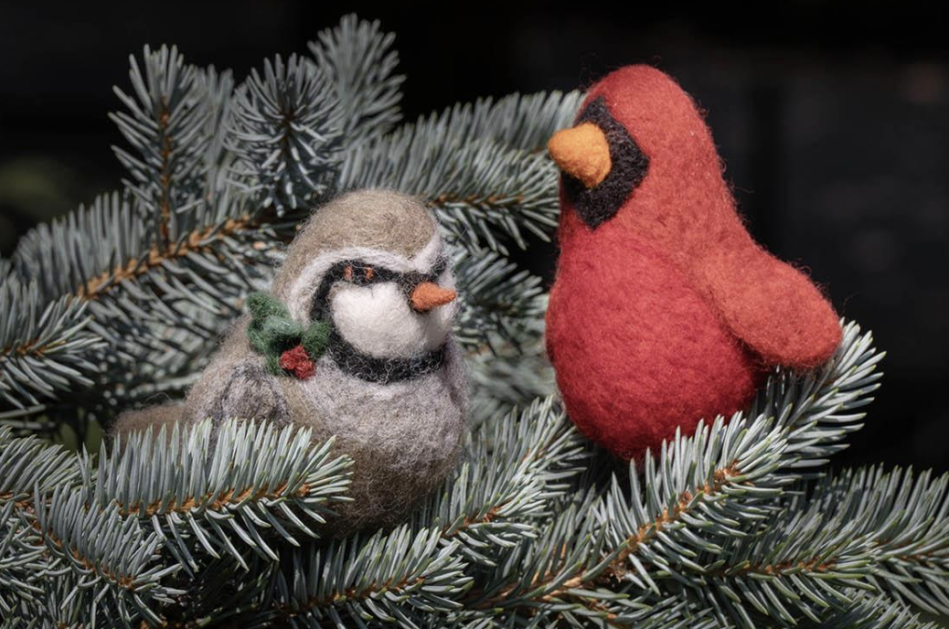 Fiber Arts: Winter Bird Ornament
