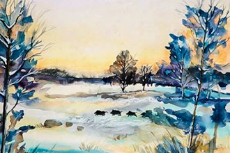 Intermediate Landscape Watercolor