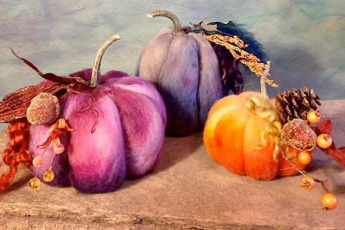 Needle-Felted Pumpkin