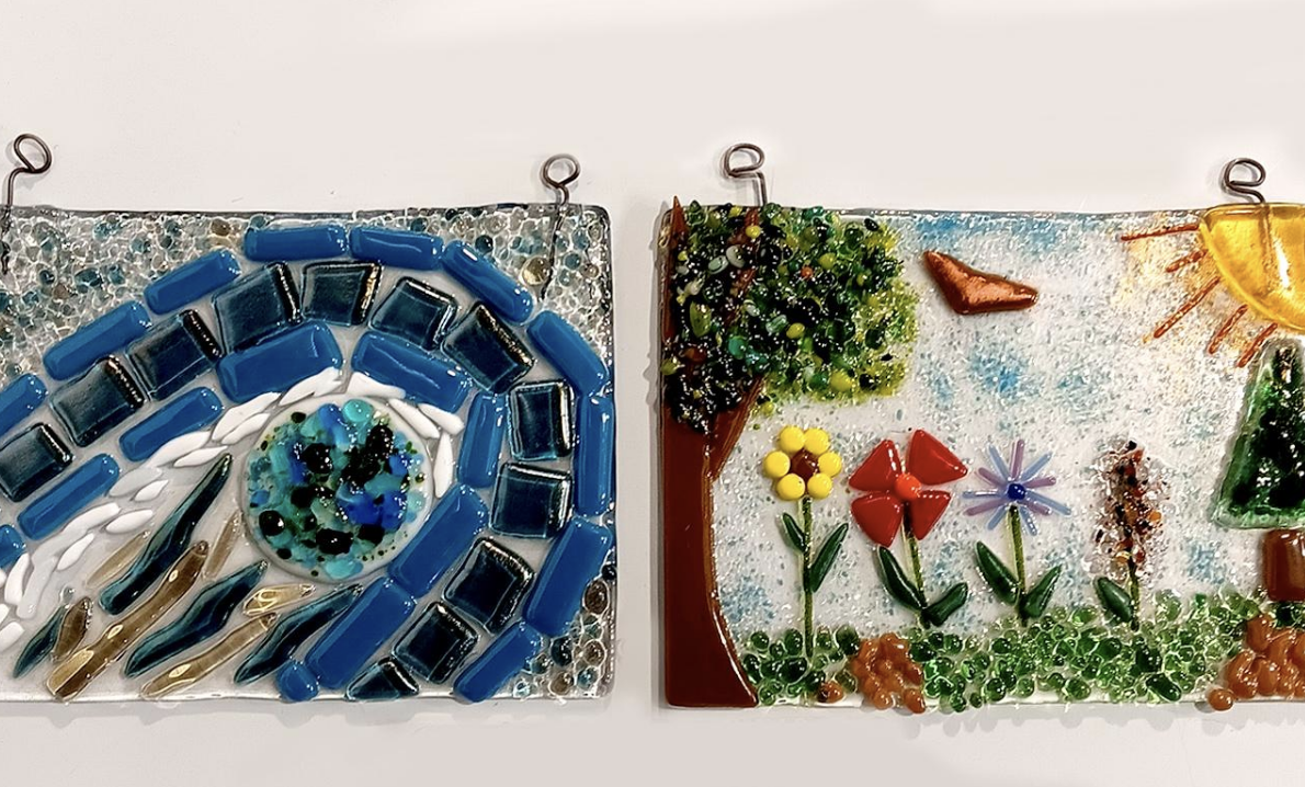 Fused Glass Art Hanging