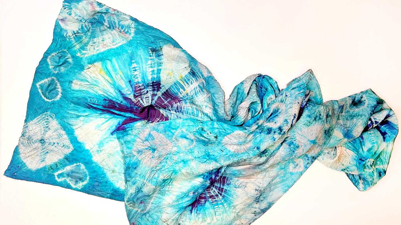 Shibori-Dyed Scarf