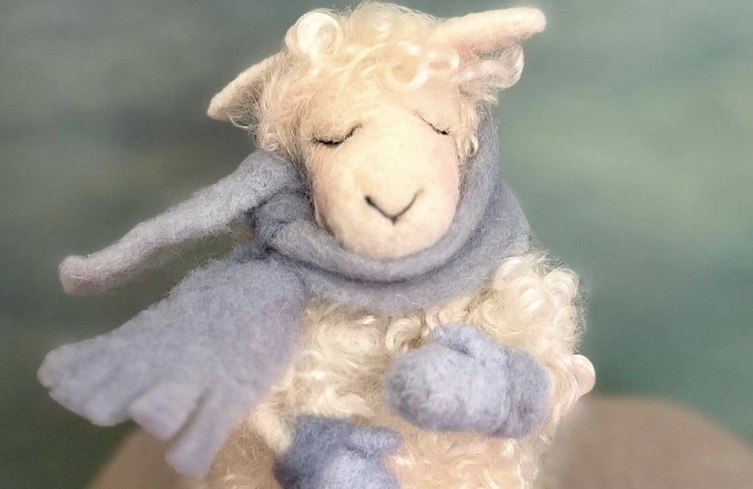 Sheep with Mittens and Muffs