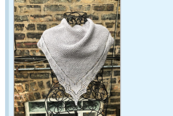 Raspberry Ripple Lace Shawl (Beginner)