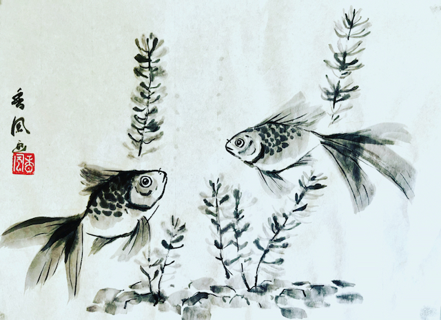 Japanese Ink Painting (Sumi-e)