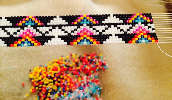 Beads on the Loom of Time: Brick Stitch Technique