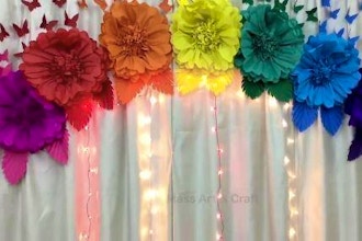 Decoracion con Globos y Papel