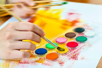 Painting with Watercolors Virtual (Ages 7-14 yrs)