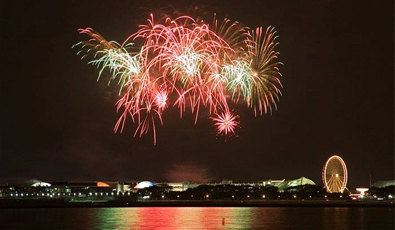 Bikes at Night Fireworks (Adult)