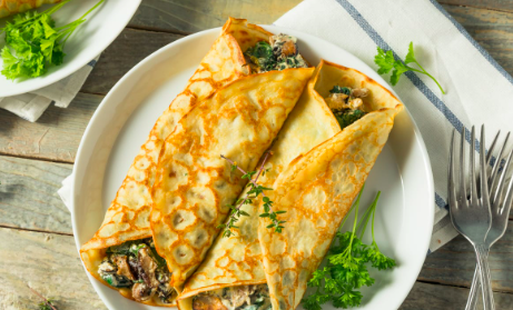Hands-On Midday Meals: Veggie Crêpes