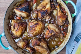 Virtual Coq au Vin: Red Wine-Braised Chicken