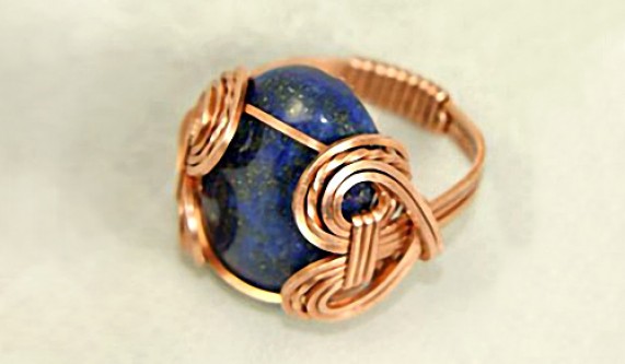 Wire Wrapped Cabochon Ring