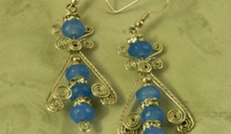 Cleopatra ~ Alternating with Beads Earring Kit - Jewelry Classes