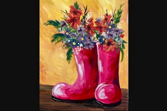 BYOB Painting: Boots and Flowers