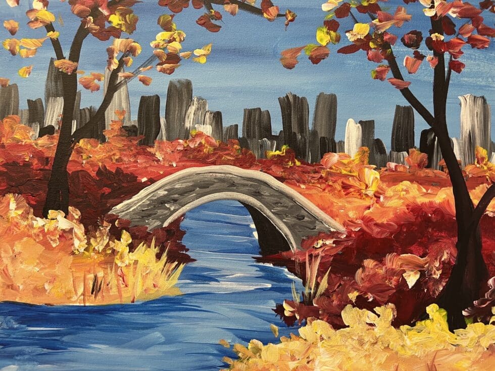 BYOB Painting Central Park in Fall (UWS) [Class in NYC] The Paint Place CourseHorse