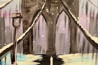BYOB Painting: Snowy Brooklyn Bridge