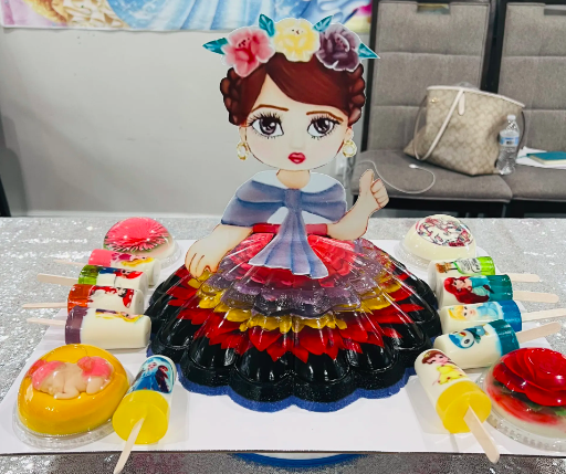 Clase Gelatina Artística 3D Princesas y Gela-paletas Con Gelatinas de Flores