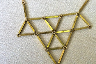 DIY Geometric Triangle Necklace
