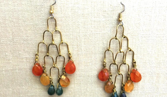 DIY Dangling Briolette Chandelier Earrings (Private)