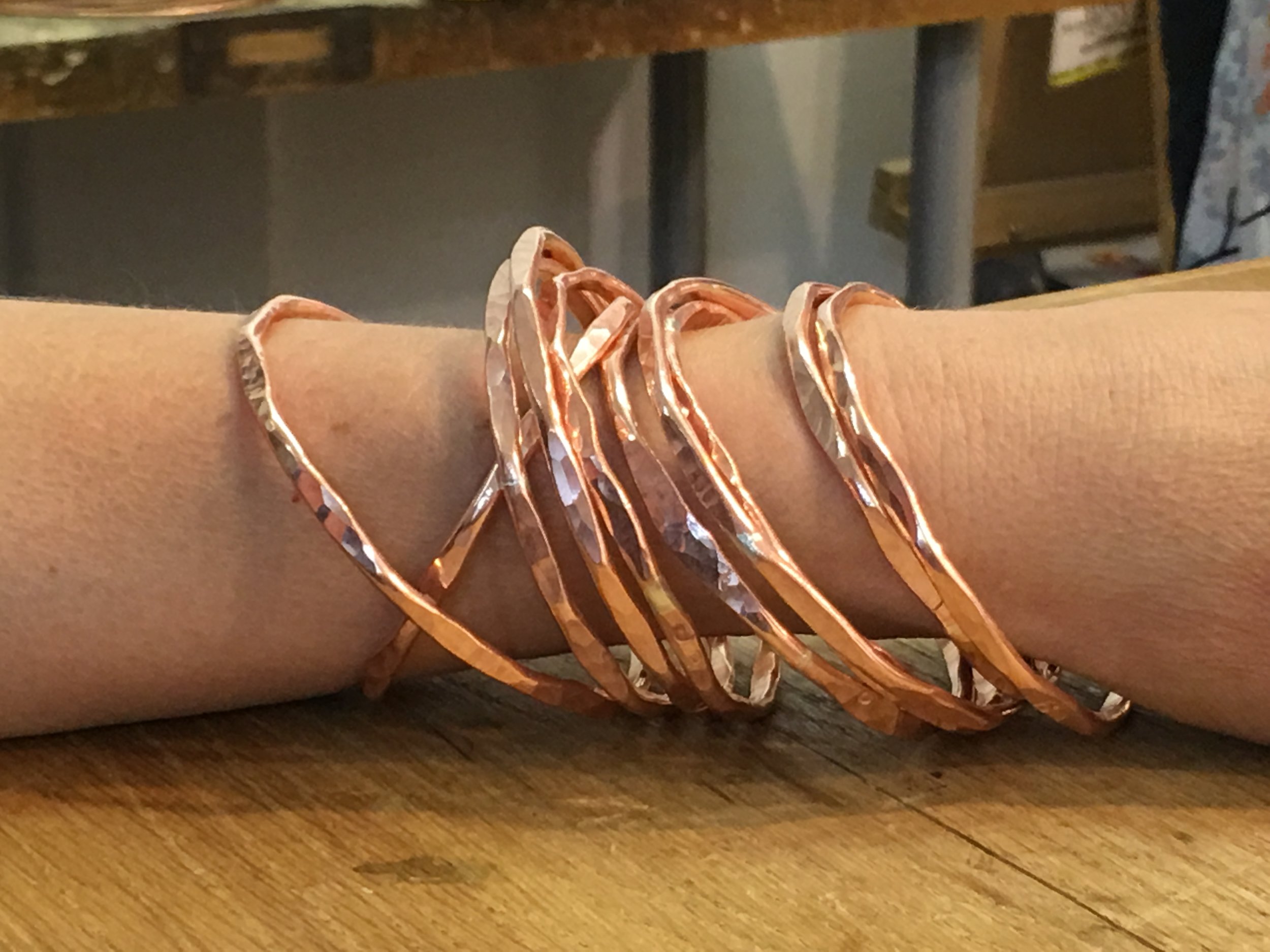 DIY Workshop Forged Bangles (2.5 Hours Private class)