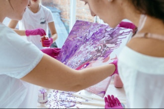 NYC: Acrylic Pour Art (Materials Included)