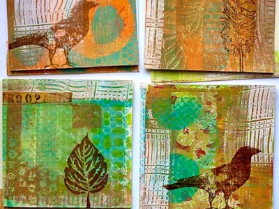 NYC: Printmaking with a Gelli Plate Workshop (Kit Included) - Team Building  Activity